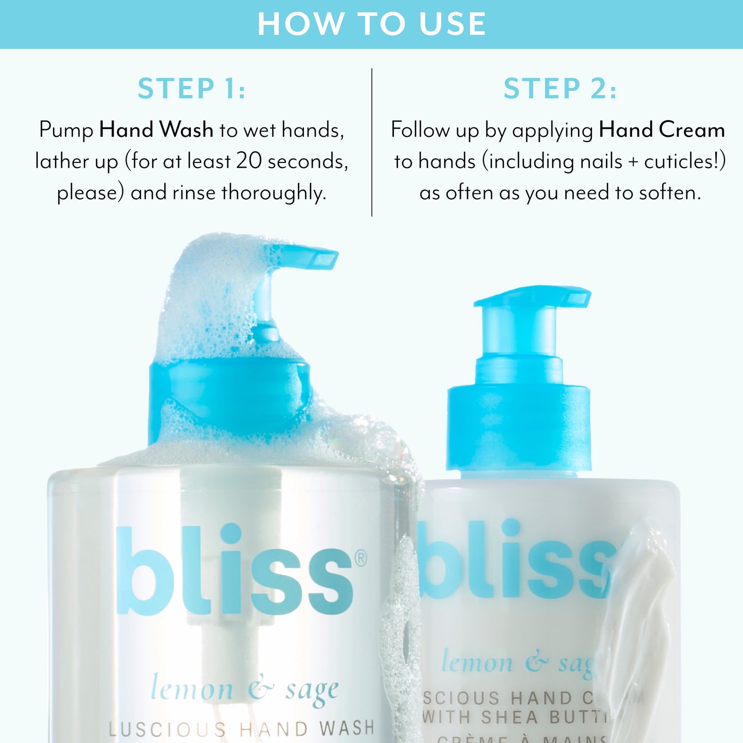 Lemon & Sage Happy Hands Cream & Wash