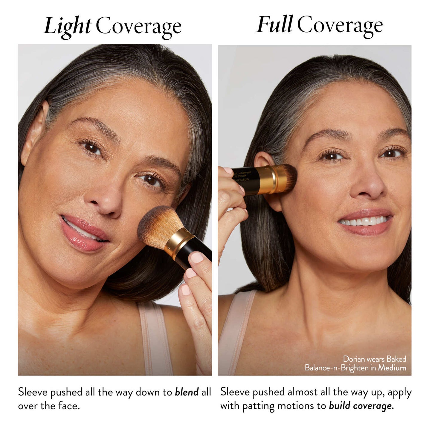 Retractable Airbrush Kabuki Brush